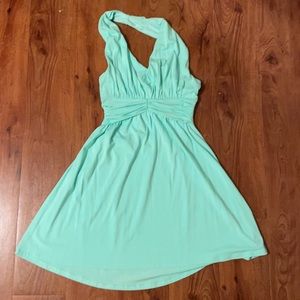Mint flowy dress from Express